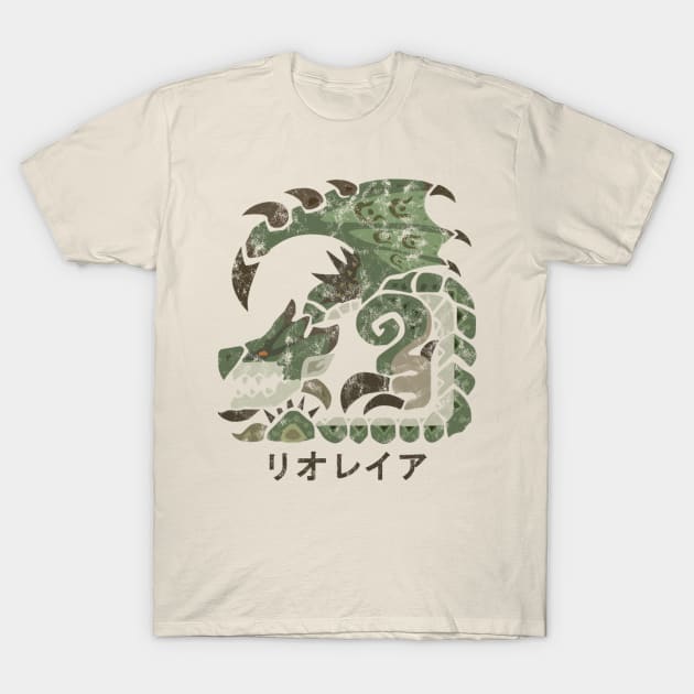 Monster Hunter World Rathian Kanji Icon T-Shirt by StebopDesigns